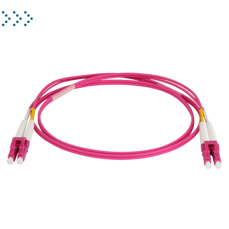 Патч-корд оптический дуплексный, LC/PC-LC/PC, OM4, LSZH, 2 мм, 3.0 м