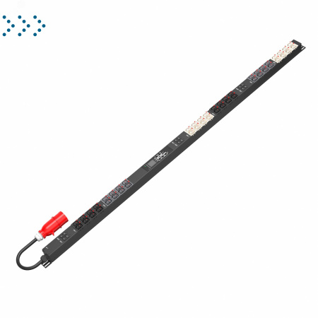 Блок распределения питания SMARTWATT PDU P-series 0U-MI-3P32A-SMB-6CB-24C13-24C39-UL-3M-IEC309