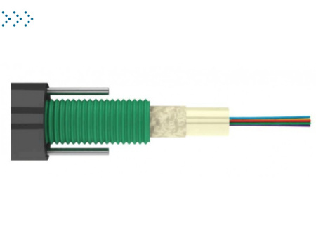 ВО кабель бронированный гофр.стал.лентой, GYXTW, 2,7кН, PE, внешний, 4 х OM2