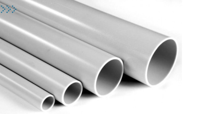 Труба ПВХ жесткая легкая диам. 40 (3м), RAL 7035