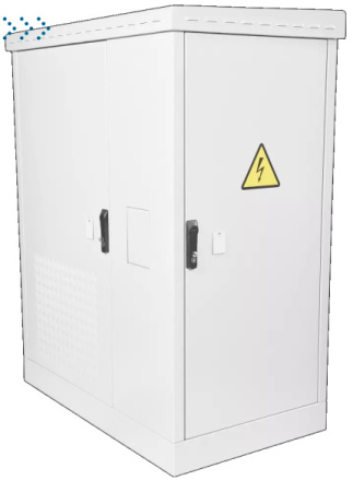 Шкаф всепогодный напольный укомплектованный 24U (Ш700 × Г900) с эл. отсеком, комплектация Т1-IP54