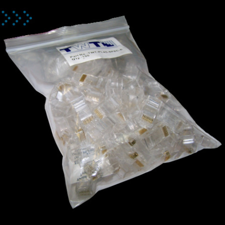 Коннектор RJ45 UTP 8P8C, универсальный, cat.6, 100 шт.