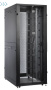 Шкаф серверный ПРОФ напольный 42U (800x1200) дверь перфор., задние двойные перфор., черный, в сборе