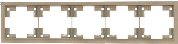 Пятиместная рамка классик, латте (35950 LT) Пятиместная рамка классик, латте (35950 LT)