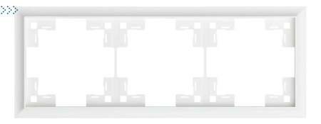 Трехместная рамка классик, белый матовый (35930 MW)