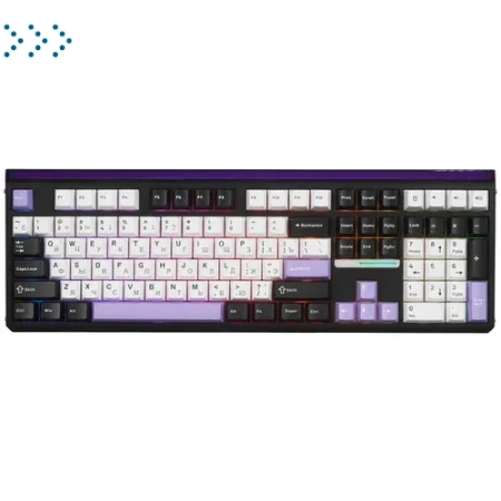 Клавиатуры AULA H108 Чёрно-бело-фиолетовый