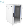 Шкаф телекоммуникационный напольный 18U (600x800) дверь стекло
