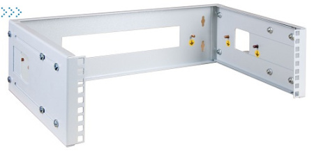 Кронштейн телекоммуникационный настенный 3U, регулируемая глубина 300-450 мм