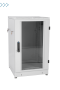 Шкаф телекоммуникационный напольный 18U (600x600) дверь стекло