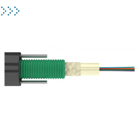 ВО кабель, бронированный гофр.стал.лентой, GYXTZW, 2,7кН, нг(А)-HF, универсальный, 8 х OM3