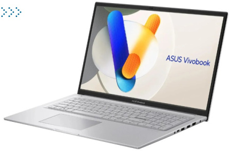 ASUS Vivobook 17/ X1704VA-AU482/ i5-1335U/ 17.3 FHD IPS AG/ Iris X/ 16Gb/ 512Gb/ DOS/ noODD/ Cool Silver ноутбук