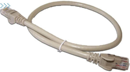 Патч-корд LANMASTER UTP, кат. 6, RJ45-RJ45, серый, длина 1.0 м