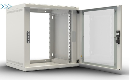 Шкаф телекоммуникационный настенный 15U (600х660) дверь стекло