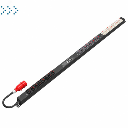 Блок распределения питания SMARTWATT PDU P-series 0U-MI-3P16A-SMB-24C13-24C39-UL-3M-IEC309