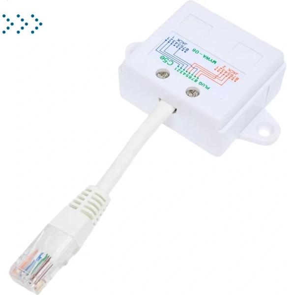 Y-адаптер, 1 телефонный и 1 компьютерный порт Y-адаптер, 1 телефонный и 1 компьютерный порт