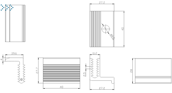 Зажим регулируемый концевой для ФЭМ 30-45 мм
