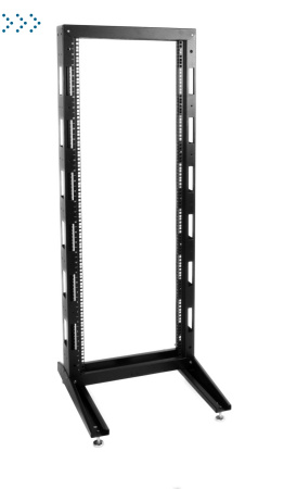 Стойка телекоммуникационная универсальная 42U однорамная, цвет черный