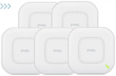 Комплект из пяти гибридных точек доступа ZYXEL