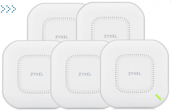 Комплект из пяти гибридных точек доступа ZYXEL