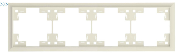 Четырехместная рамка классик, крем матовый (35940 MC) Четырехместная рамка классик, крем матовый (35940 MC)