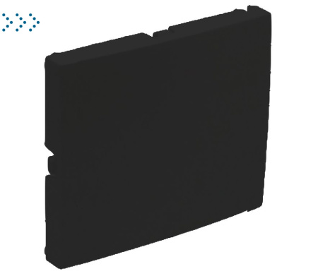 ЗАГЛУШКА, МАТОВЫЙ ЧЕРНЫЙ (50677 TPM)