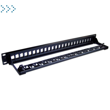 Патч-панель наборная 19" компактная, неэкранированная, 24 порта, 0.5U