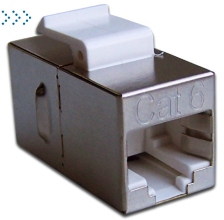 Повторитель портов RJ-45, экранированный, кат.6, формата Keystone