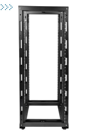 Стойка телекоммуникационная универсальная 42U двухрамная, цвет черный