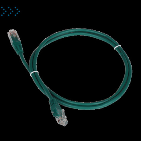 Патч-корд TWT UTP кат.5e, с заливными колпачками, 0.15 м, зеленый