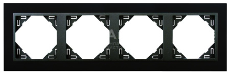 4-х местная рамка, черный/серый (90940 TPS)