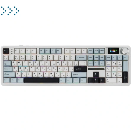 Клавиатуры AULA F108 Pro Light Blue-White-Black