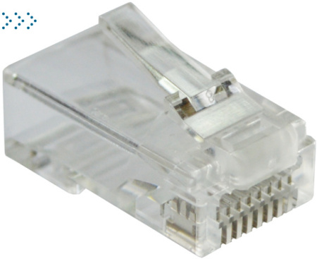 Коннектор RJ45 тип EZ, 8P8C, UTP, Cat.6, универсальный, покрытие 50 микрон,100 шт.