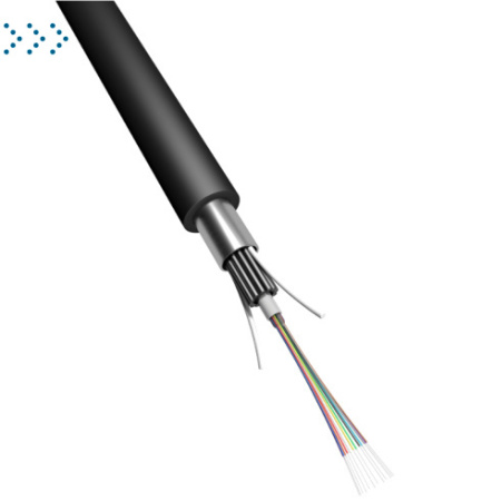 ВО кабель, бронированный стал. проволокой, алюм. лента, GYXTA, PE, внешний, 12 х OS2