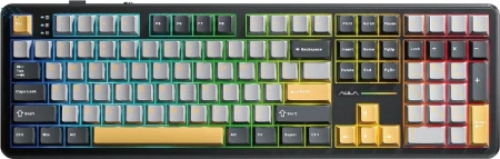 Клавиатуры AULA F108 Gray-Orange-Deep Gray