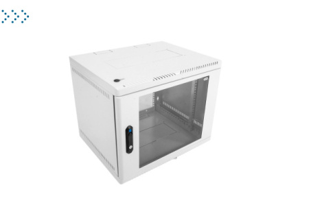 Шкаф телекоммуникационный настенный сварной 6U (600 × 660) съёмные стенки, дверь стекло