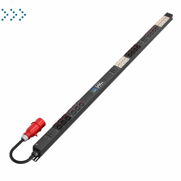 Блок распределения питания SMARTWATT PDU P-series 0U-MI-3P32A-SMB-6CB-21C13-21C39-UL-3M-IEC309 Блок распределения питания SMARTWATT PDU P-series 0U-MI-3P32A-SMB-6CB-21C13-21C39-UL-3M-IEC309