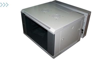 Шкаф настенный серии Pro, 3-секционный, 27U 600x600, стеклянная дверь