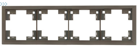 Четырехместная рамка классик, капучино (35940 CP)