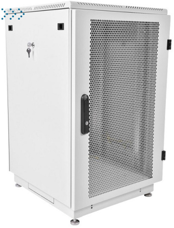 Шкаф телекоммуникационный напольный 24U (600 × 800) дверь перфорированная