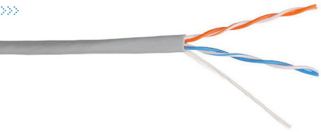 Кабель NewMax UTP CCA, 2 пары, Кат.5e, PVC, серый, 305 метров