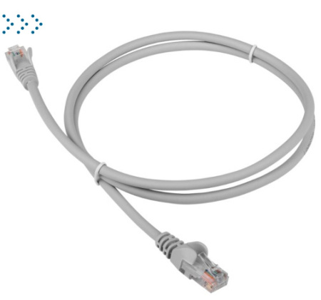 Патч-корд LANMASTER UTP, кат. 6, RJ45-RJ45, серый, длина 1.5 м