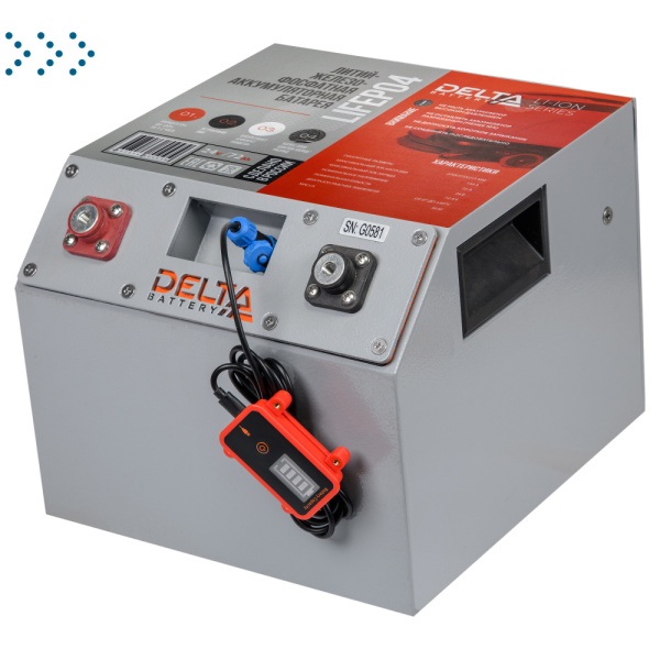 Литий-ионная АКБ Delta Original 24/72 с выносным индикатором