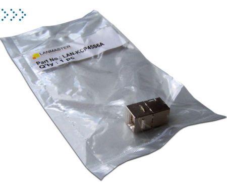 Повторитель портов RJ-45, экранированный, кат.6A, формата Keystone