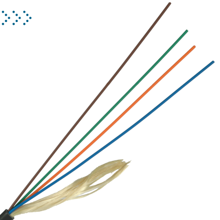 ВО кабель универсальный, Distribution, нг(А)-HF, 8 волокон, OS2 Ultra, черный