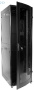 Шкаф телекоммуникационный напольный ПРОФ универсальный 42U (600x800) дверь стекло, чёрный, в сборе