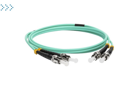 Патч-корд оптический LANMASTER, дуплексный, ST/PC-ST/PC, OM3, LSZH, 3.0 м