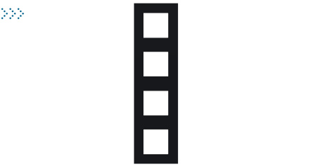 Четырехместная рамка, черный