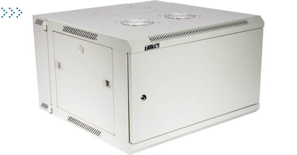 Шкаф настенный серии Pro, 3-секционный, 6U 600x600, металлическая дверь Шкаф настенный серии Pro, 3-секционный, 6U 600x600, металлическая дверь