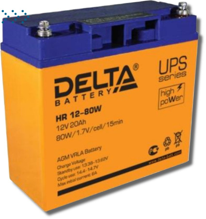 Аккумуляторная батарея HR 12-80 W Delta