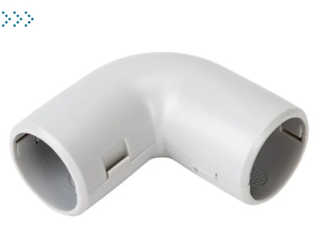 CI20G Угол 90 гр.(2част.) для труб D20мм (1уп = 25шт)